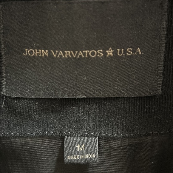 John Varvatos CARSEN PLAID CAR COAT IN BLACK MULTI - Size: MEDIUM - Picture 2 of 8